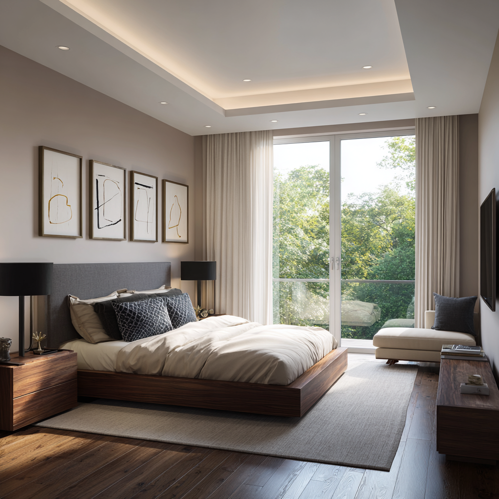 Comfortable living and dining areas